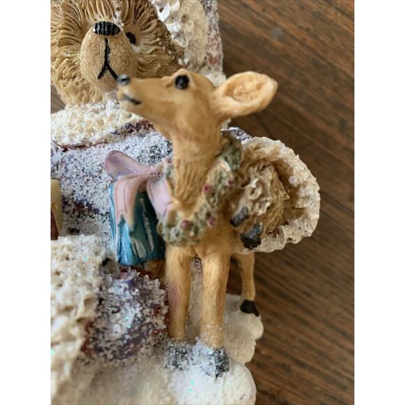 Vintage Greenbrier International Santa Teddy Bear Christmas Presents Figurine - Picture 3 of 16